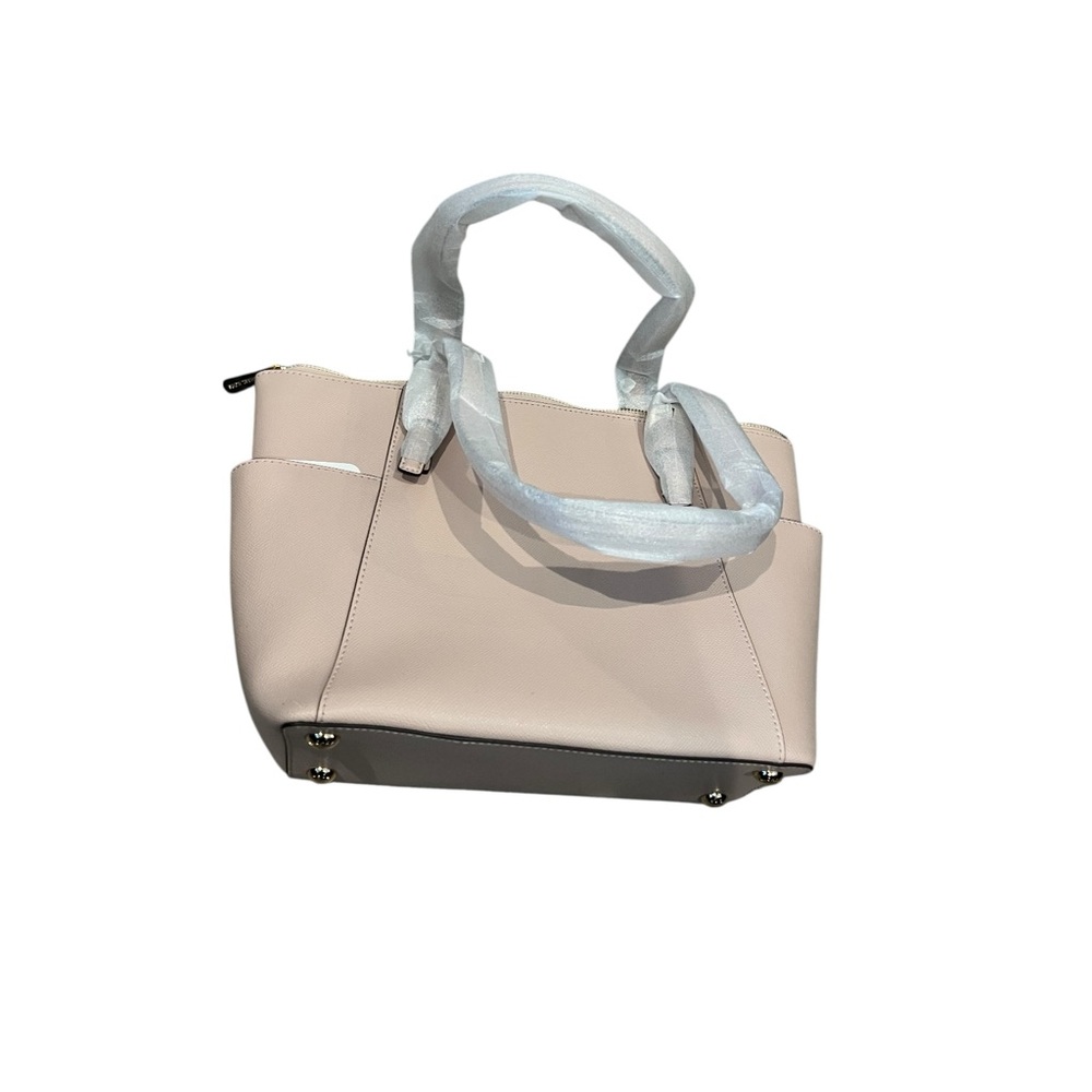 Michael Kors Charlotte Large Top-Zip Tote in the color Powder Blush. - Picture 3 of 4